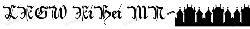 LXGW XiHei MN字体转换